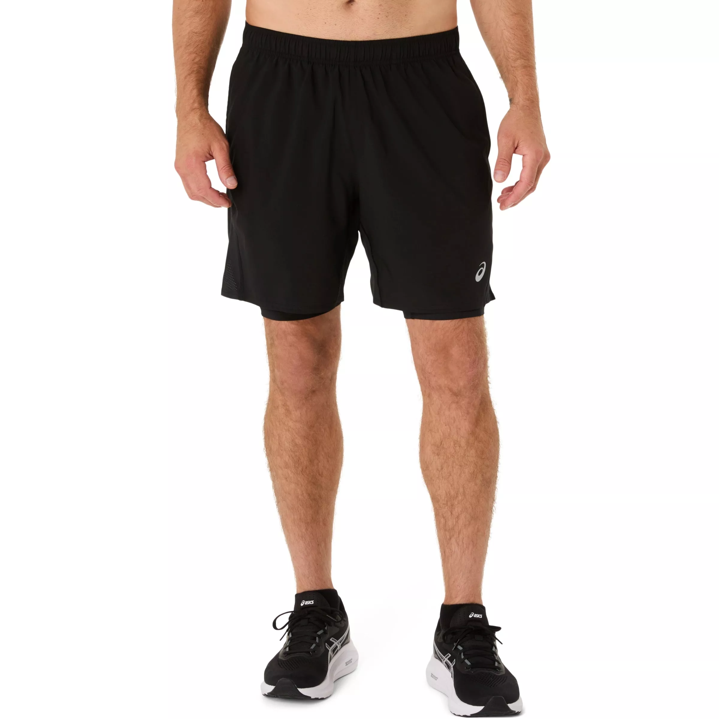 Asics Men’s Silver 2-N-1 7-Inch Shorts