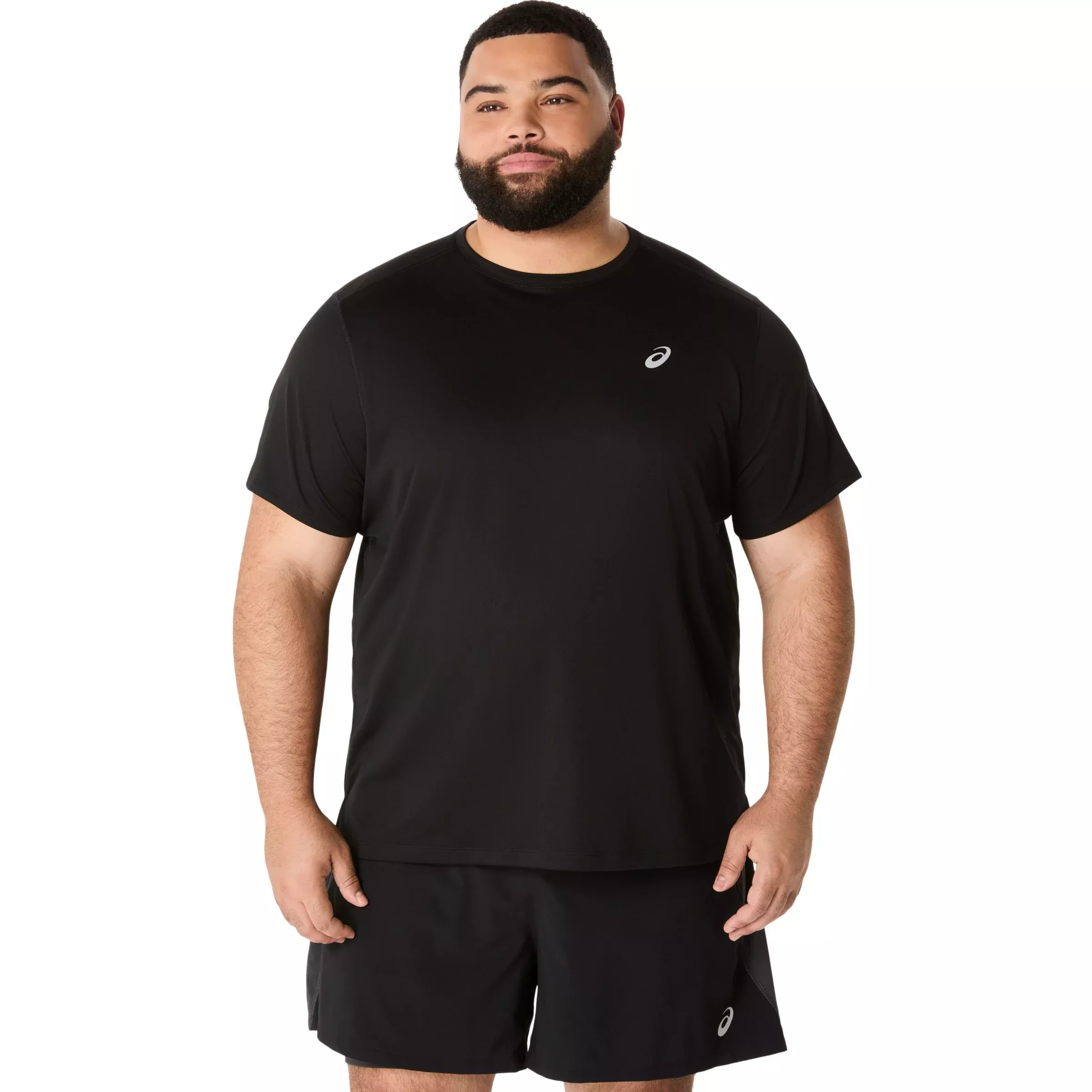 Asics Men's Silver Short Sleeve Top