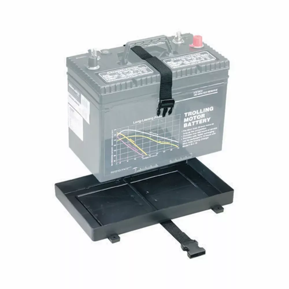 Attwood 27 Series Battery Tray w/Buckle Strap