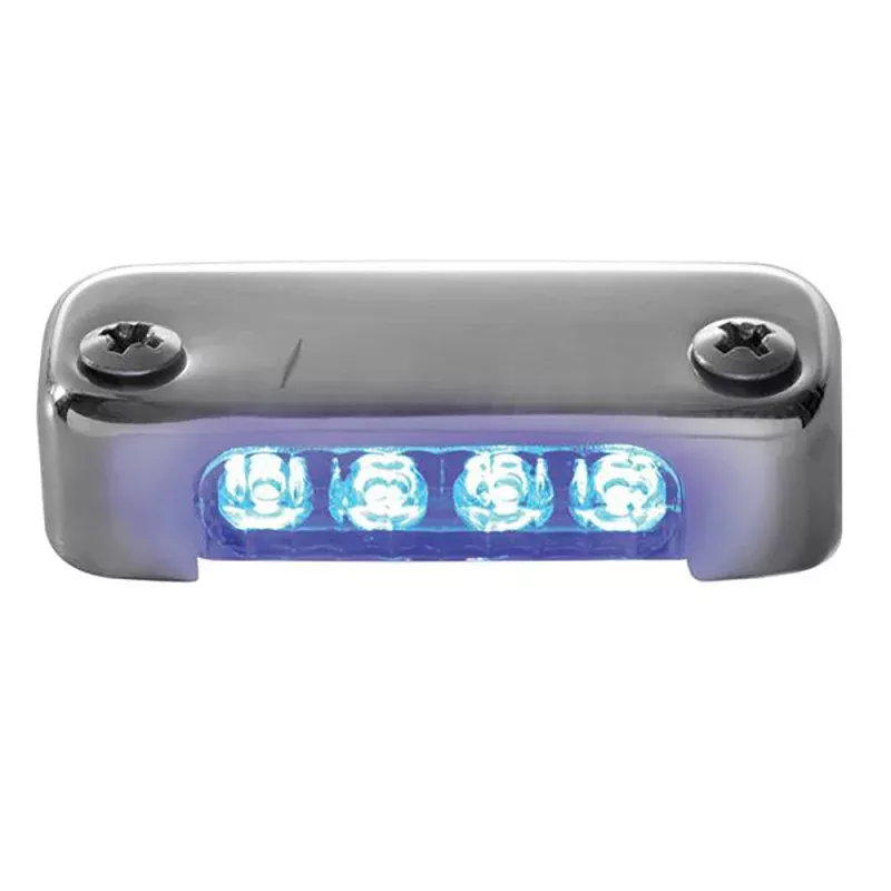 Attwood Blue LED Micro Light w/Stainless Steel BezelVertical Mount