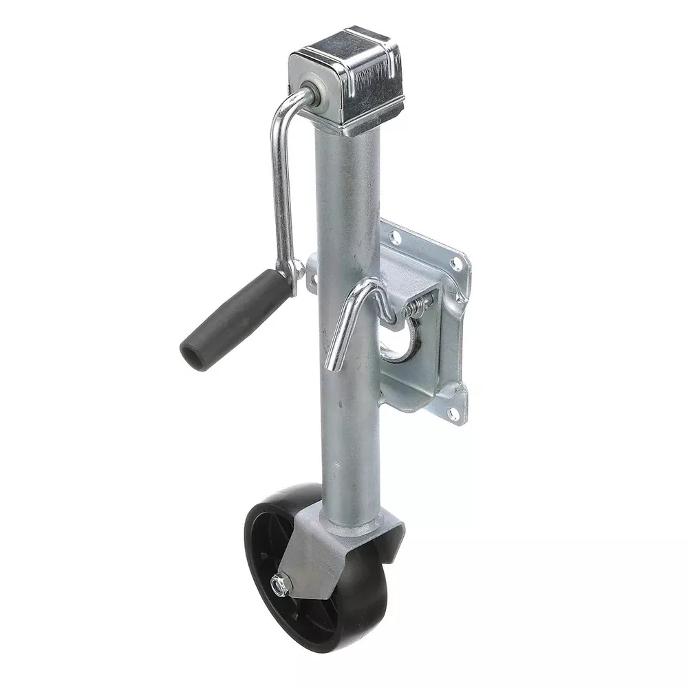 Attwood Fold-Up Trailer Jack - 1000 lb Capacity - Single Wheel - 11127-4