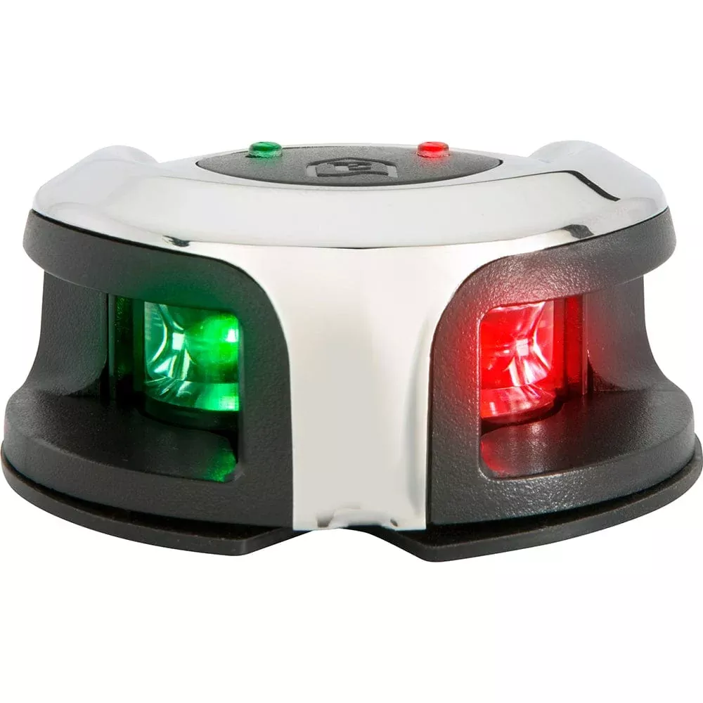 Attwood LightArmor Bow Mount Navigation Light – Stainless Steel – Bi-Color – 2NM