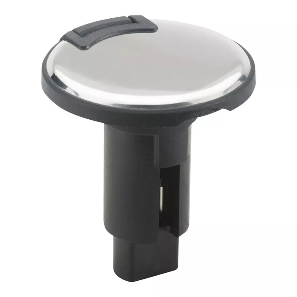 Attwood LightArmor Plug-In Base – 2 Pin – Stainless Steel – Round