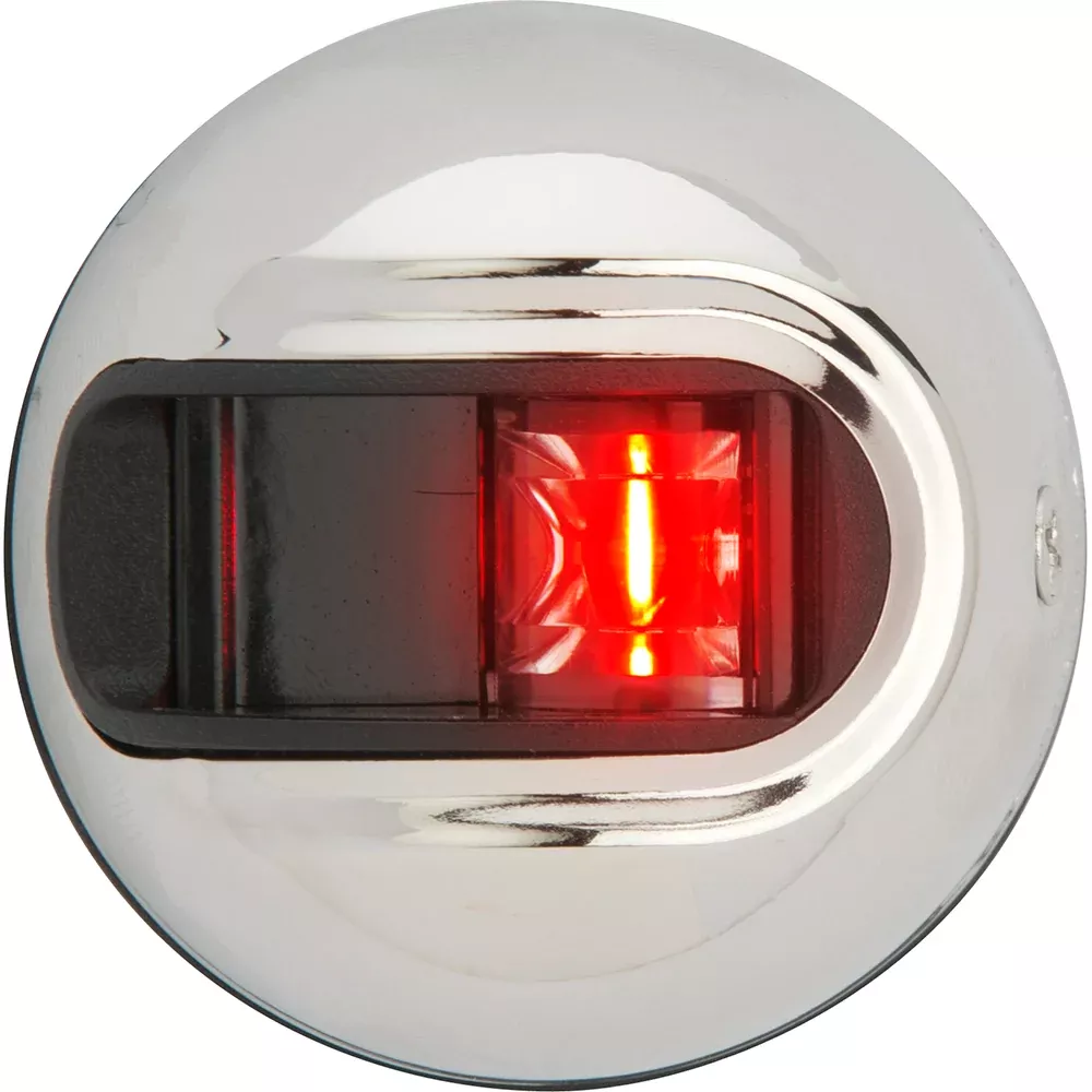 Attwood LightArmor Vertical Surface Mount Navigation Light - Port (red) - Stainless Steel - 2NM - NV3012SSR-7