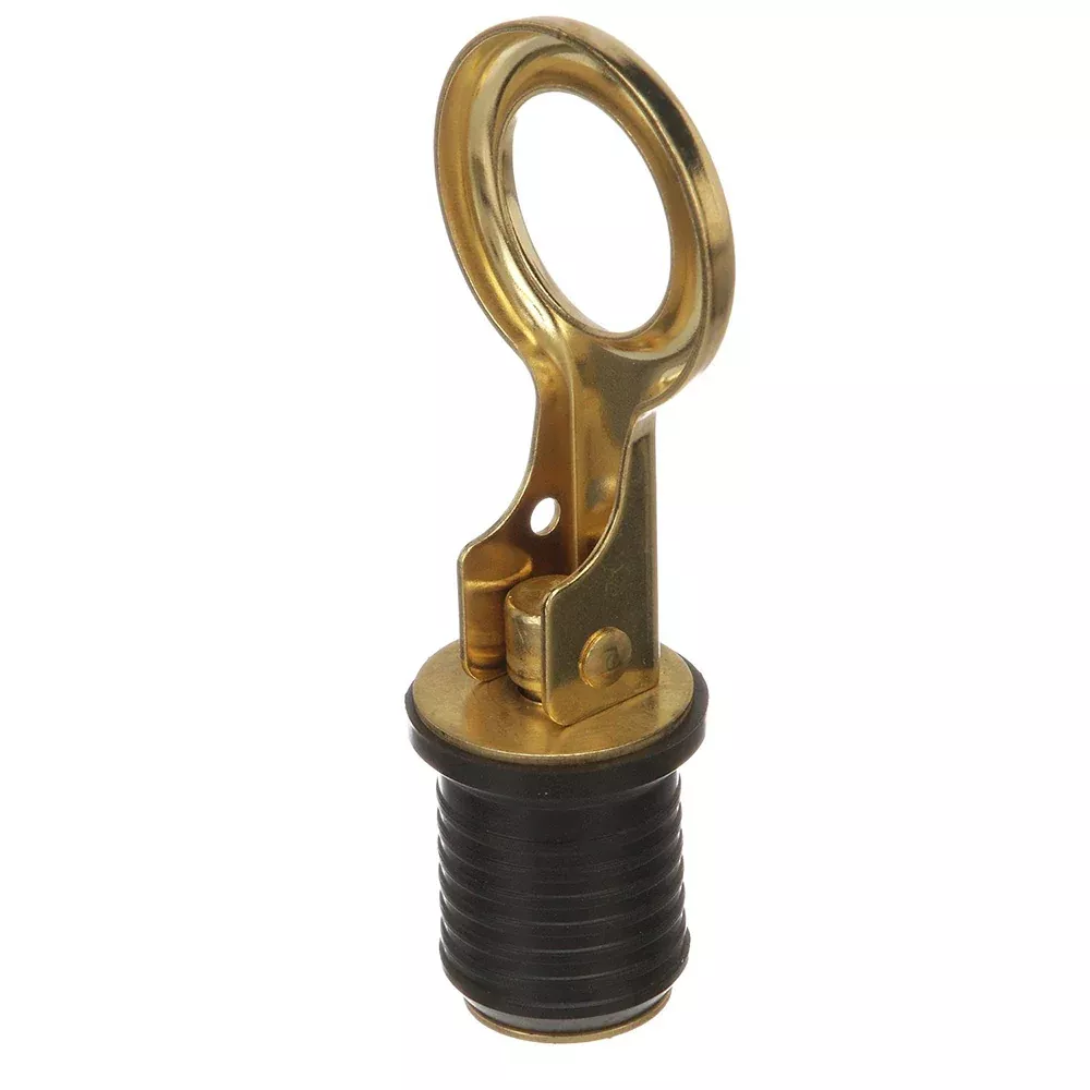 Attwood Snap-Handle Brass Drain Plug – 1 Diameter