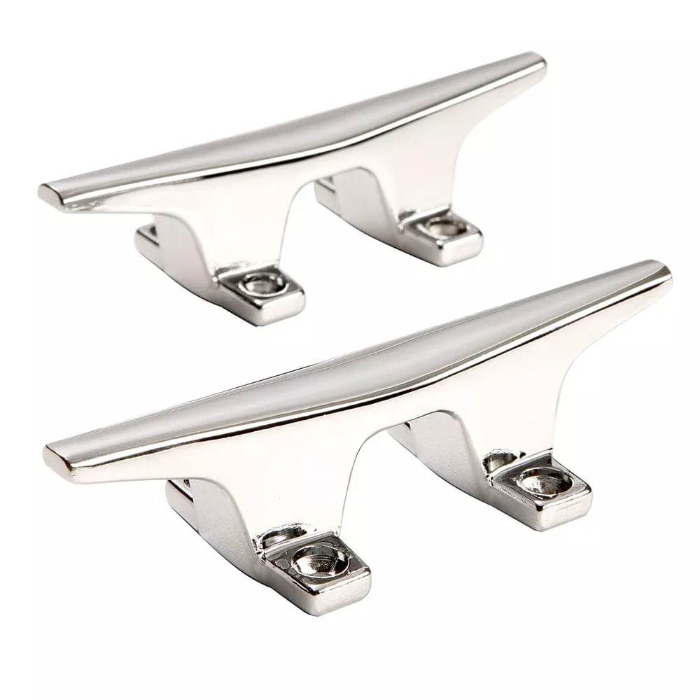 Attwood ZAMAK Chrome Plated Zinc Cleats – Pair – 4-1/2″