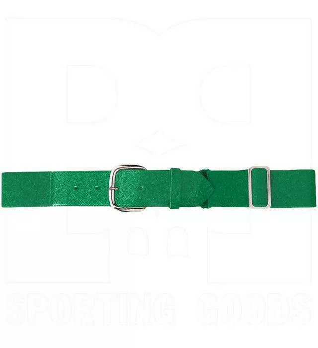 Augusta Elastic Baseball Belt w/ Vinyl Tabs & Slider Kelly