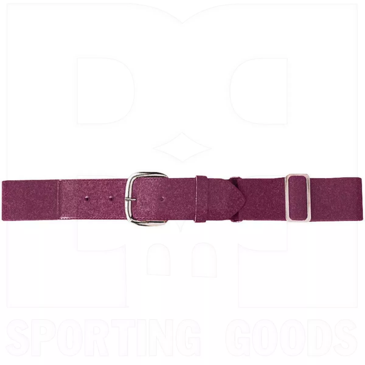 Augusta Elastic Baseball Belt w/ Vinyl Tabs & Slider Maroon