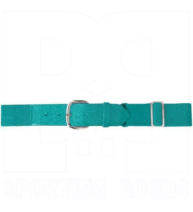 Augusta Elastic Baseball Belt w/ Vinyl Tabs & Slider Teal