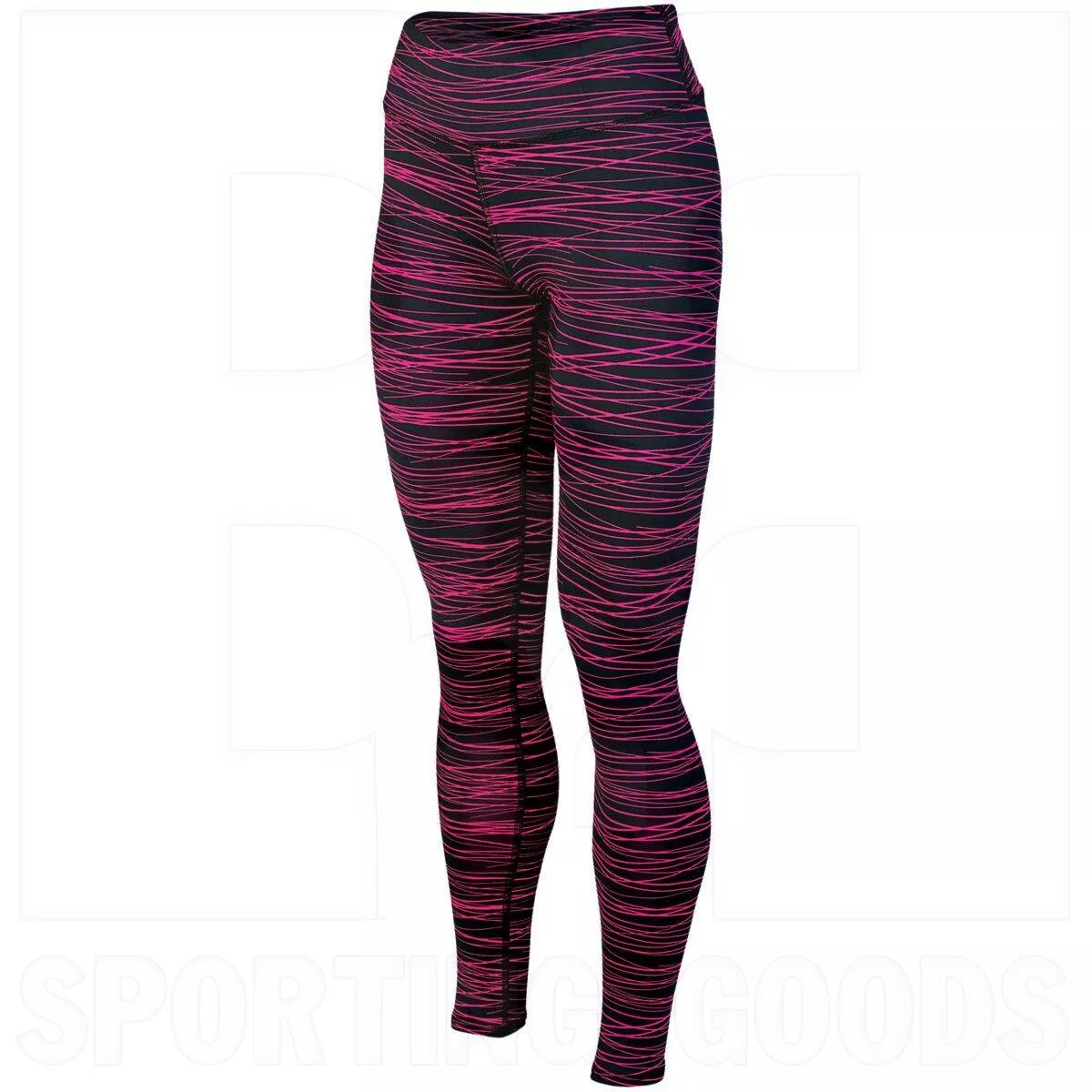 Augusta Ladies Hyperform Compression Tight Black/Pink Print