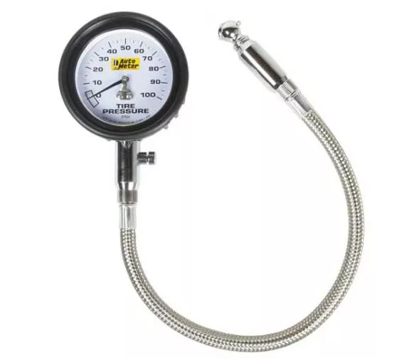 Auto Meter Analog Tire Press Gauge, 100 PSI• 2164