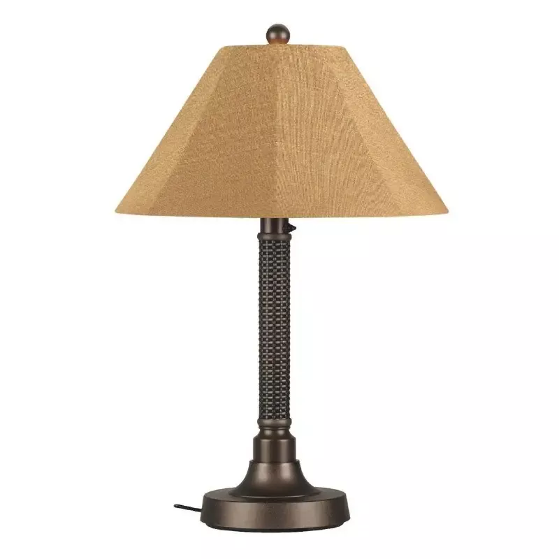 Bahama Weave Patio Table Lamp - 2in Thin Pole