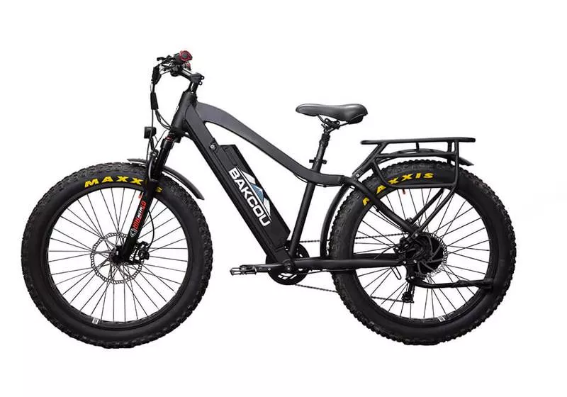 Bakcou E Bikes Flatlander Full Suspension Electric Bikes | 750W Rear Hub Motor | 48V Battery