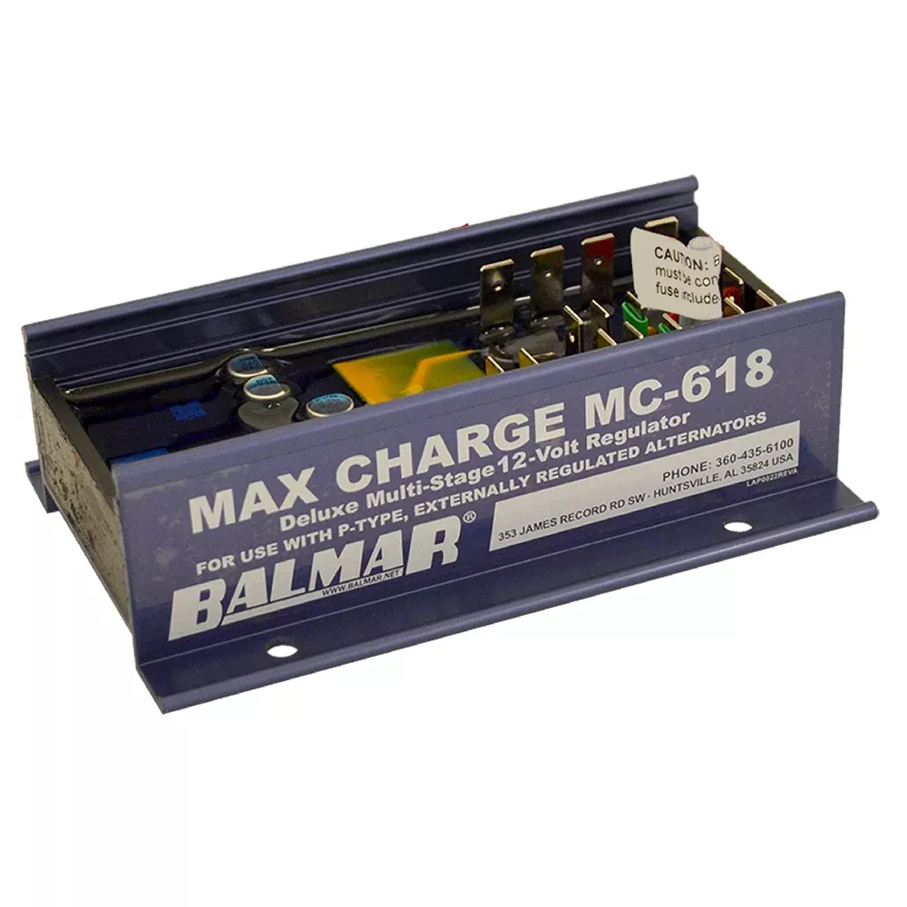 Balmar Max Charge MC618 Multi-Stage Regulator w/o Harness – 12V