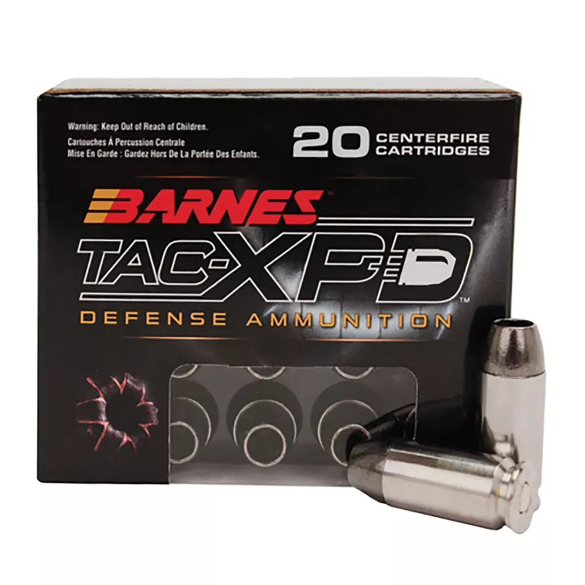 Barnes Bullets TAC-XPD Defense 40 S&W 140 Gr. TAC-XP 20/Box