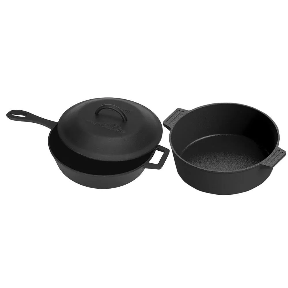 Bayou Classic 3-pc Cast Iron Cookware Set