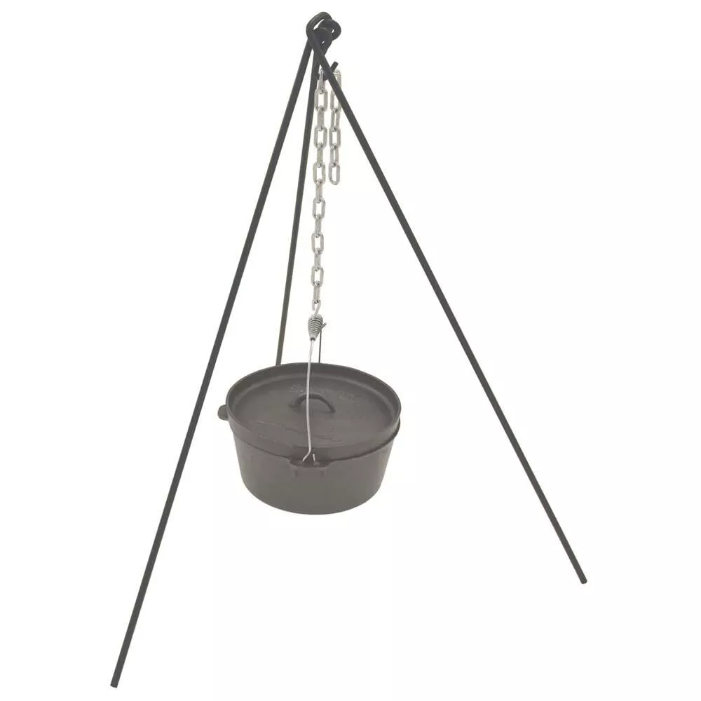 Bayou Classic Tripod Stand with Chain & Tote Bag