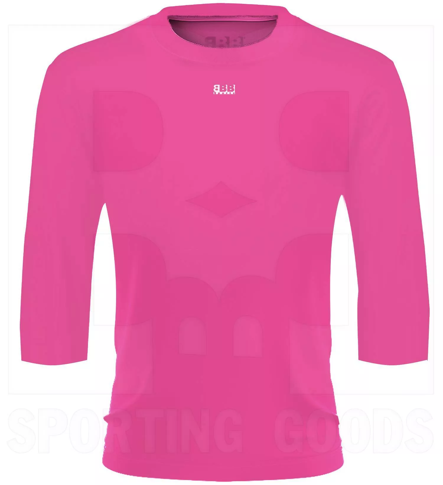 BBB Sports Athletic Performance 3/4 Sleeve Shirt Pink