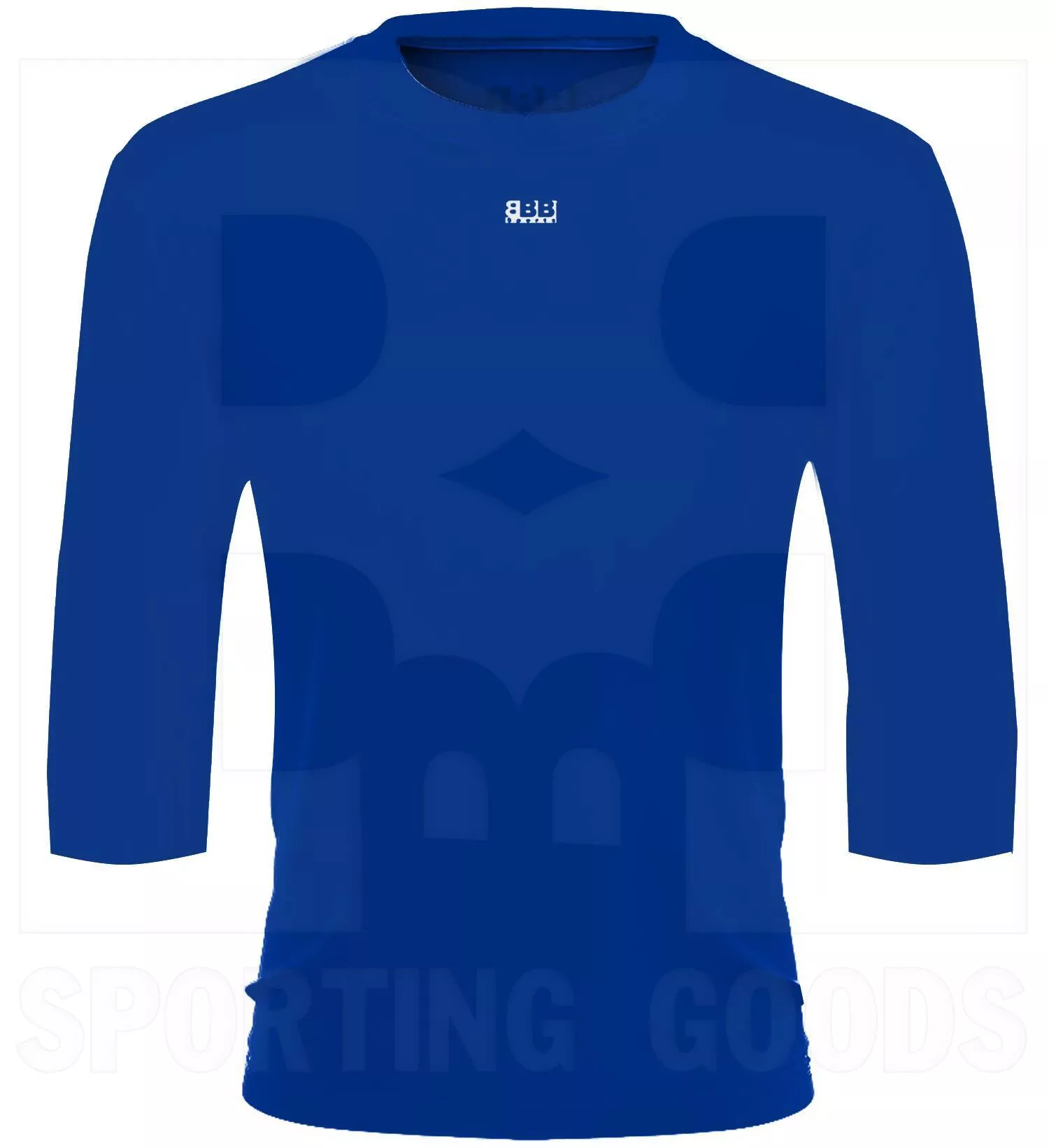 BBB Sports Athletic Performance 3/4 Sleeve Shirt Royal Blue