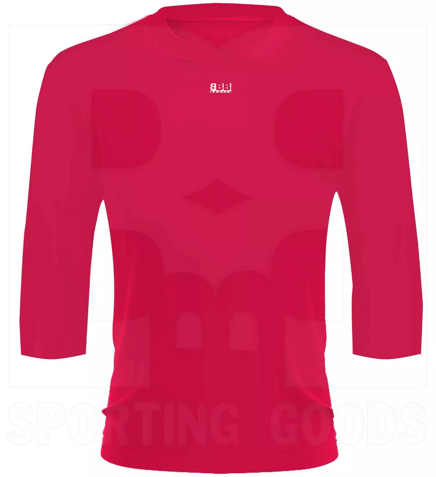 BBB Sports Athletic Performance 3/4 Sleeve Shirt Scarlet Red