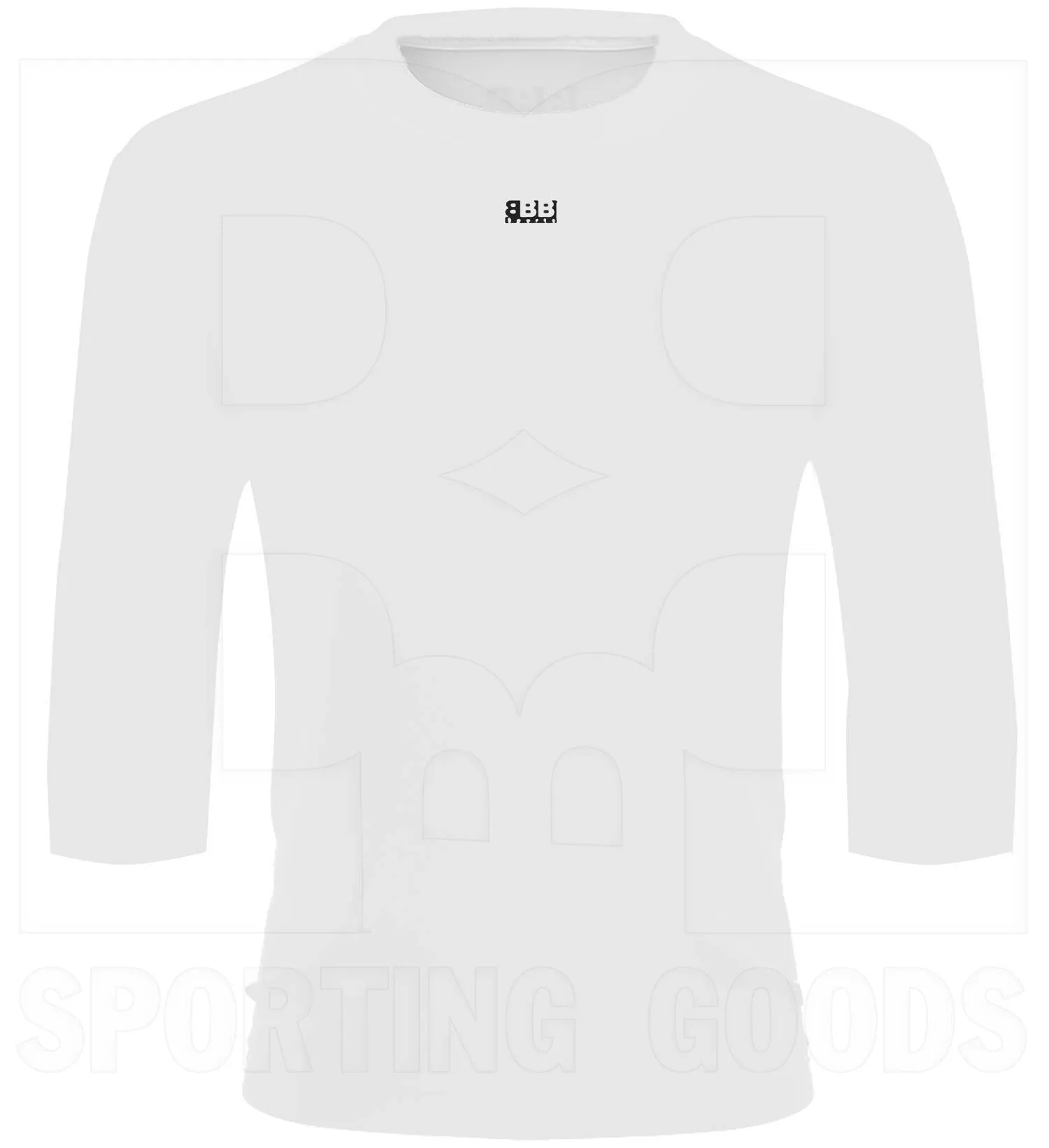 BBB Sports Athletic Performance 3/4 Sleeve Shirt White