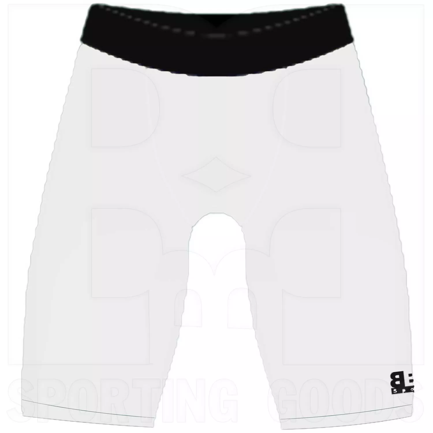 BBB Sports Athletic Performance Compression Short Pant White