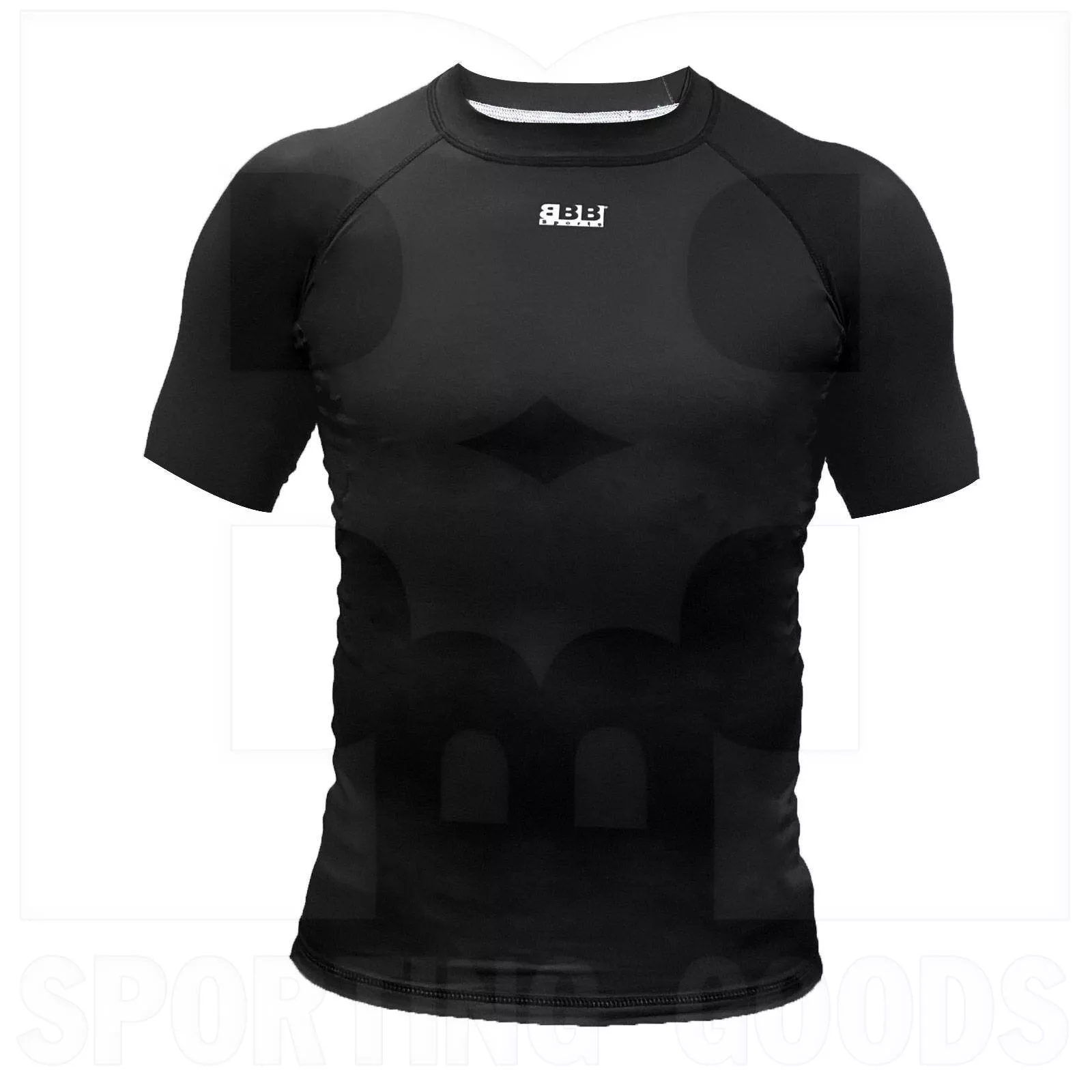 BBB Sports Athletic Performance Compression Short Sleeve Shirt Black