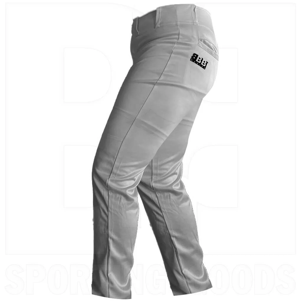 BBB Sports Baseball Softball Tapered Bottom Long Pant Gray
