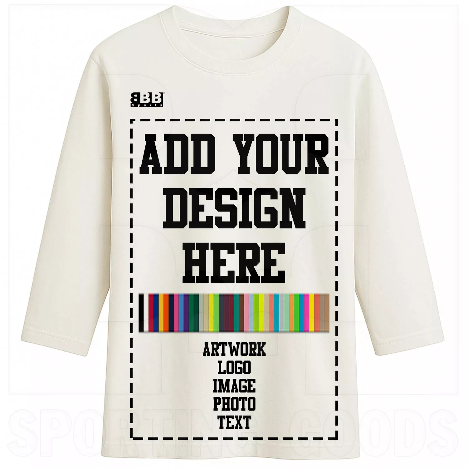 BBB Sports Custom Sublimated 3/4 Sleeve Shirt