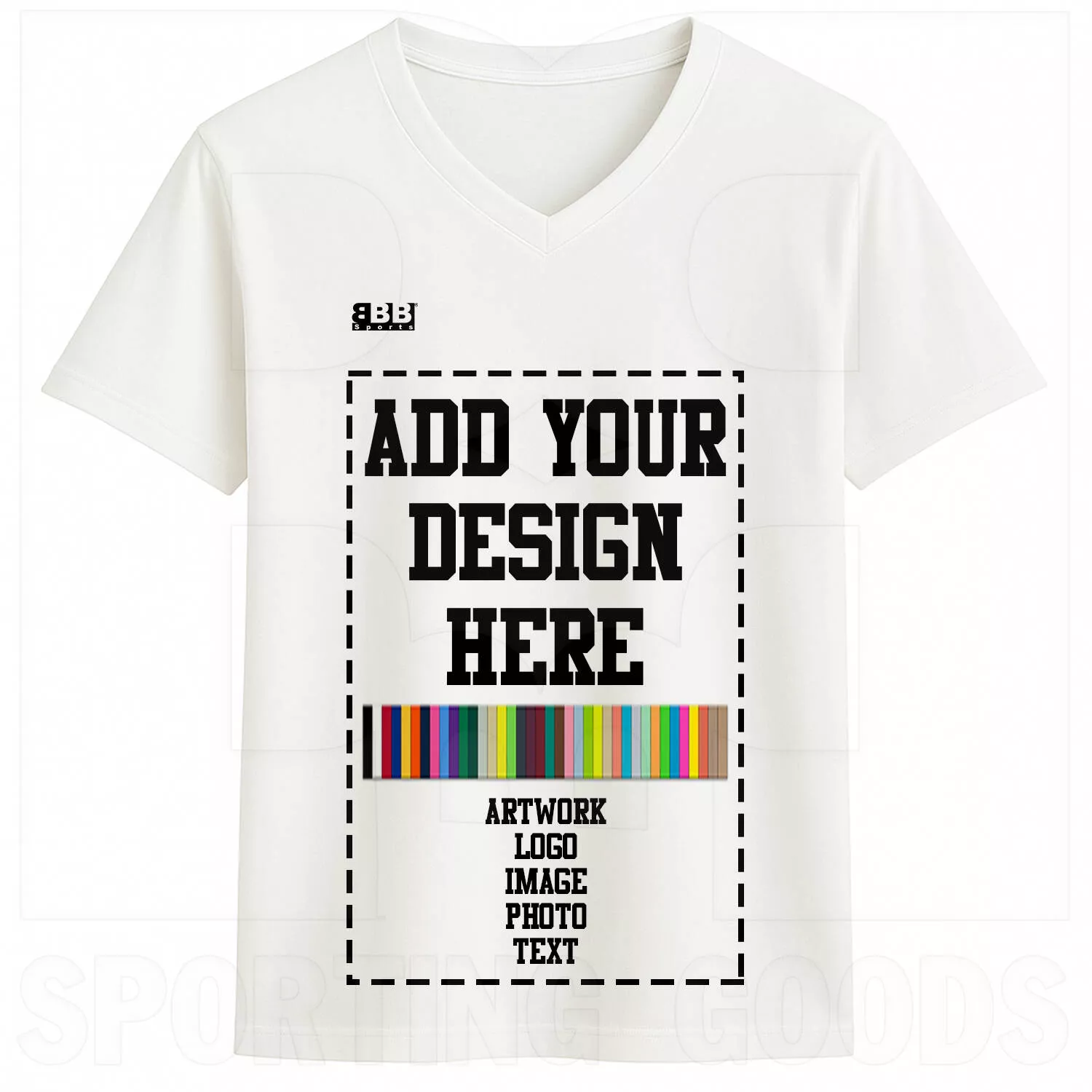 BBB Sports Custom Sublimated V-Neck Short Sleeve Shirt