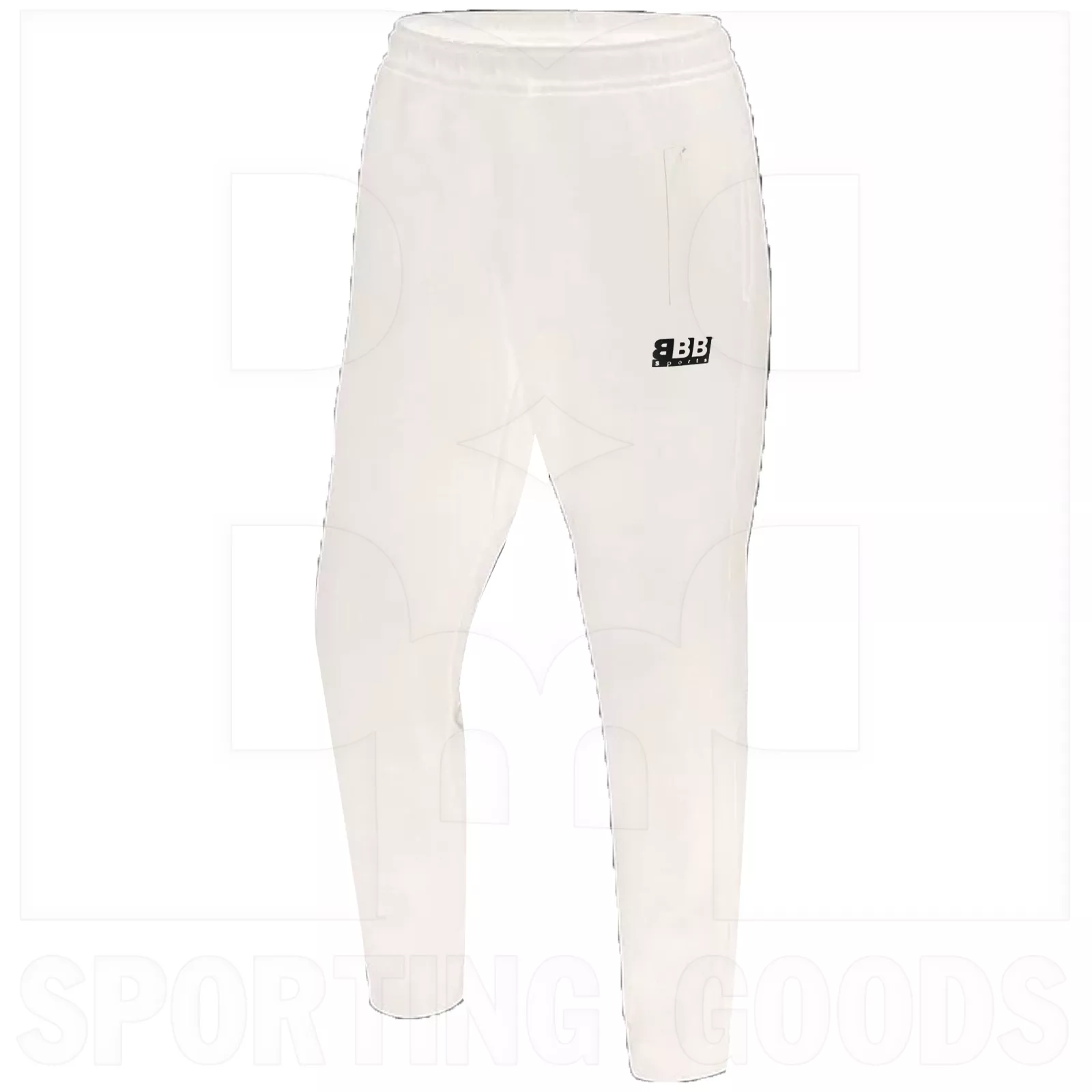 BBB Sports Jogger Pant w/ Zip Pockets White