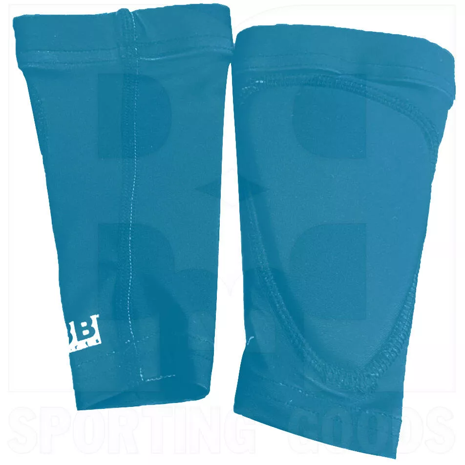 BBB Sports Padded Compression Forearm Sleeves Pair Neon Blue