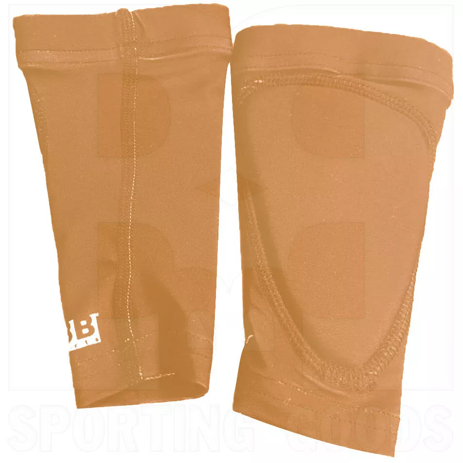 BBB Sports Padded Compression Forearm Sleeves Pair Neon Orange