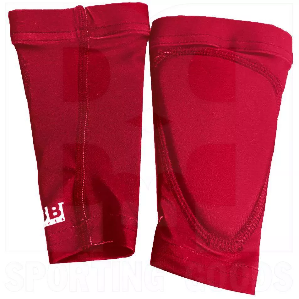 BBB Sports Padded Compression Forearm Sleeves Pair Scarlet Red