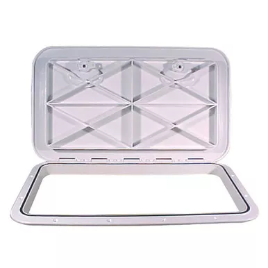 Beckson 14 x 24 Inch White ASA Flush Hatch