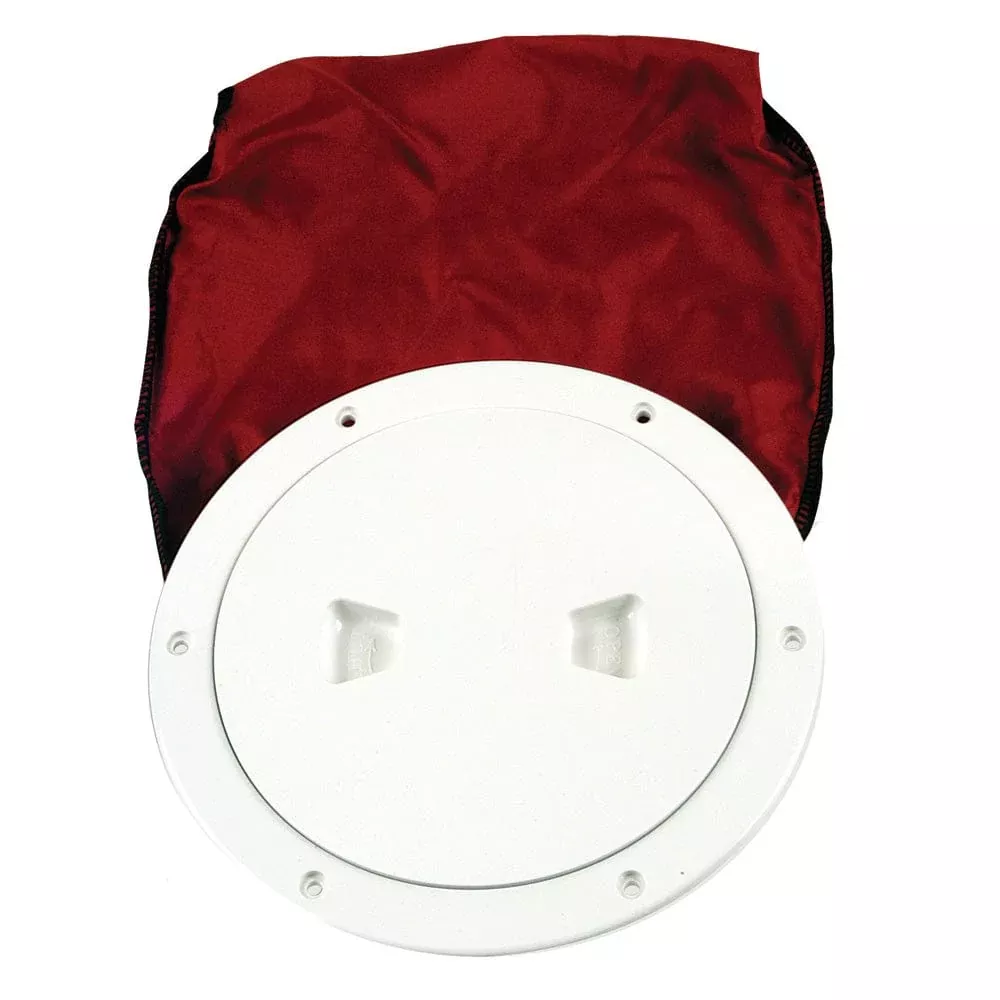 Beckson 6″ Stow-Away Deck Plate – White w/12″ Bag