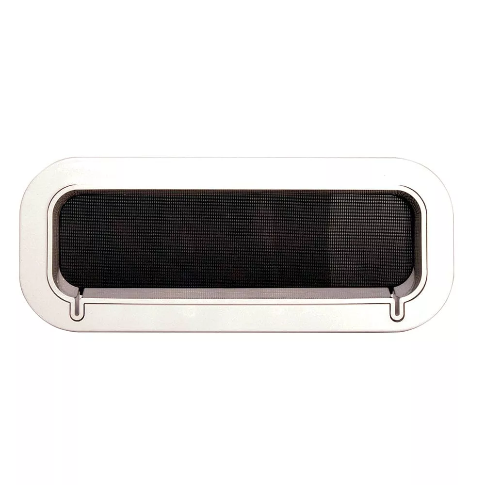 Beckson Drain Port – 4″ x 14″ x 2″-Depth – White/Clear