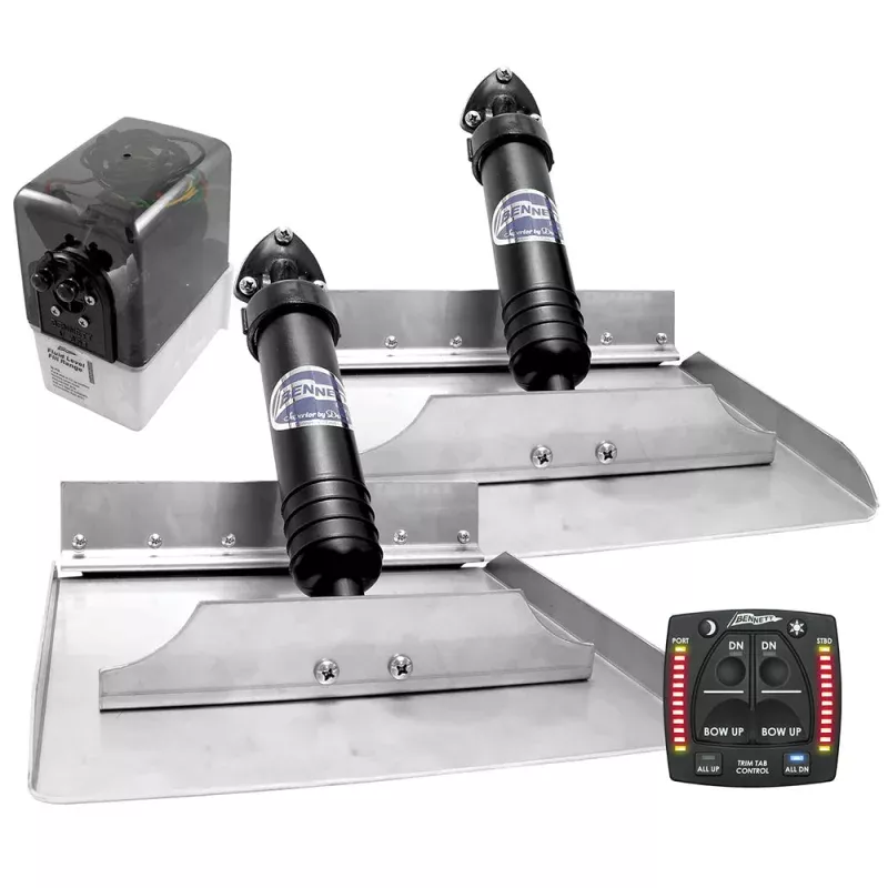 Bennett 12×12 Hydraulic Trim Tab System w/One Box Indication