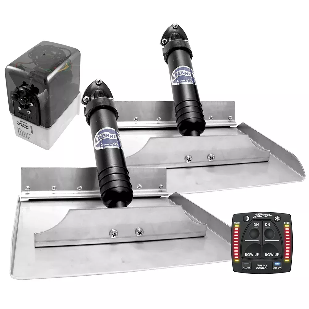 Bennett 12×12 Hydraulic Trim Tab System w/One Box Indication [1212OBI]