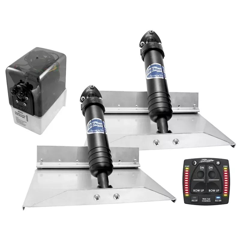 Bennett Marine 12×9 Hydraulic Trim Tab System w/One Box Indication