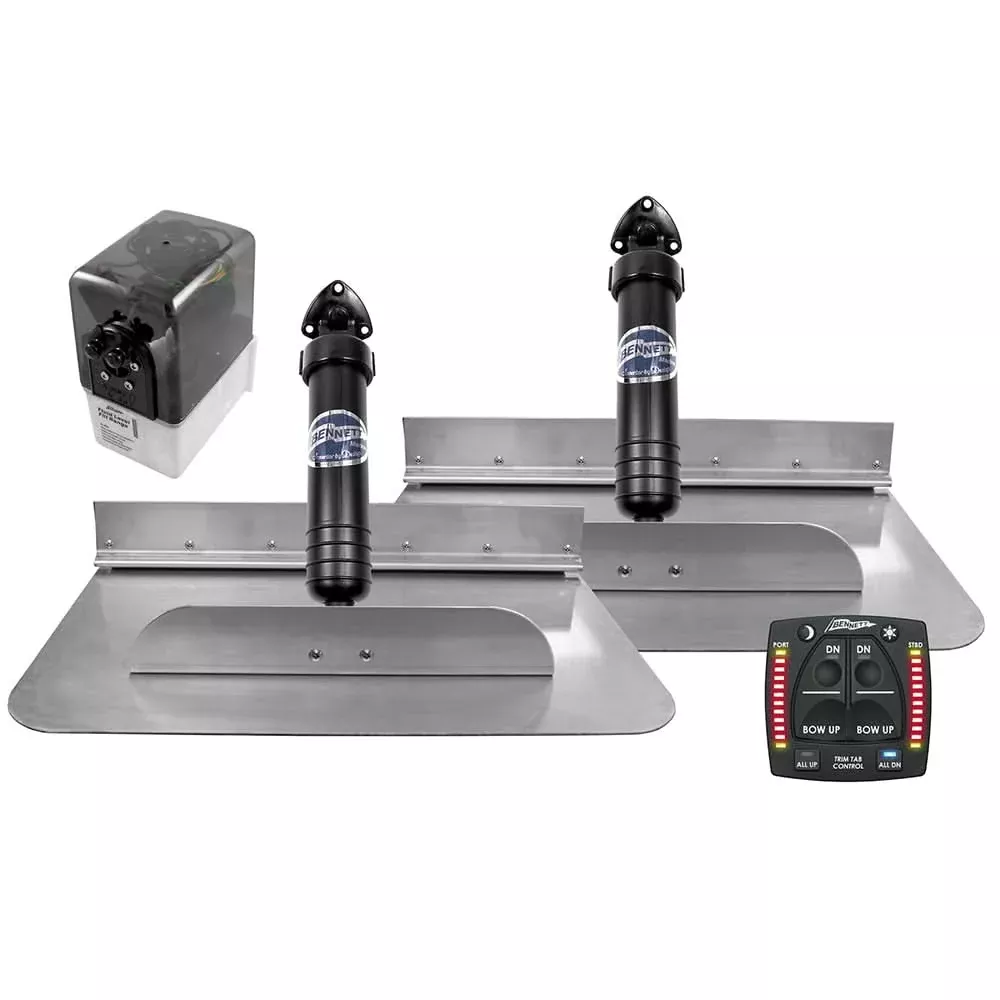 Bennett Marine 18×12 Hydraulic Trim Tab System w/One Box Indication [1812OBI]