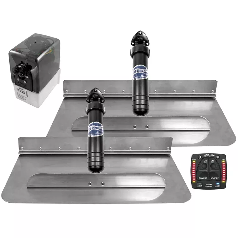 Bennett Marine 24×12 Hydraulic Trim Tab System w/One Box Indication