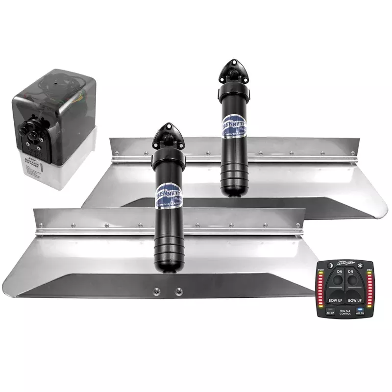 Bennett Marine 24×9 Hydraulic Trim Tab System w/One Box Indication