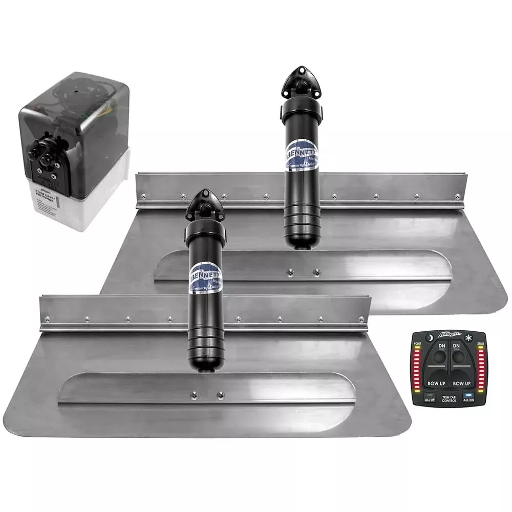 Bennett Marine 24×12 Hydraulic Trim Tab System w/One Box Indication [2412OBI]