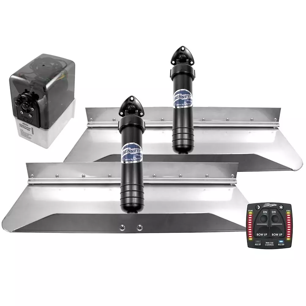 Bennett Marine 24×9 Hydraulic Trim Tab System w/One Box Indication [249OBI]