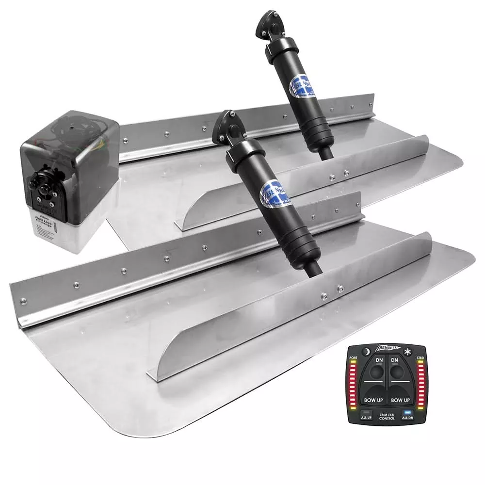 Bennett Marine 30×12 Hydraulic Trim Tab System w/One Box Indication [3012OBI]