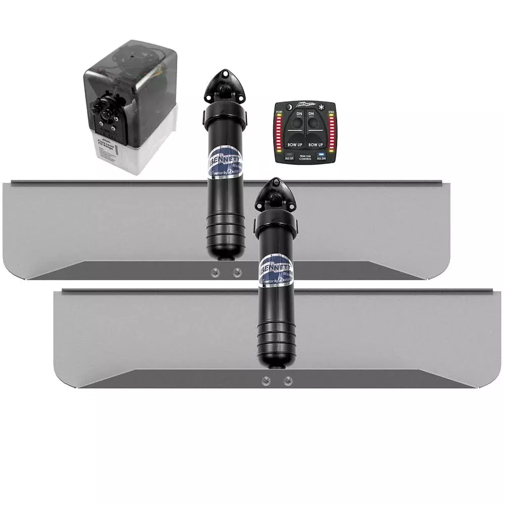 Bennett Marine 30×9 Hydraulic Trim Tab System w/One Box Indication [309OBI]