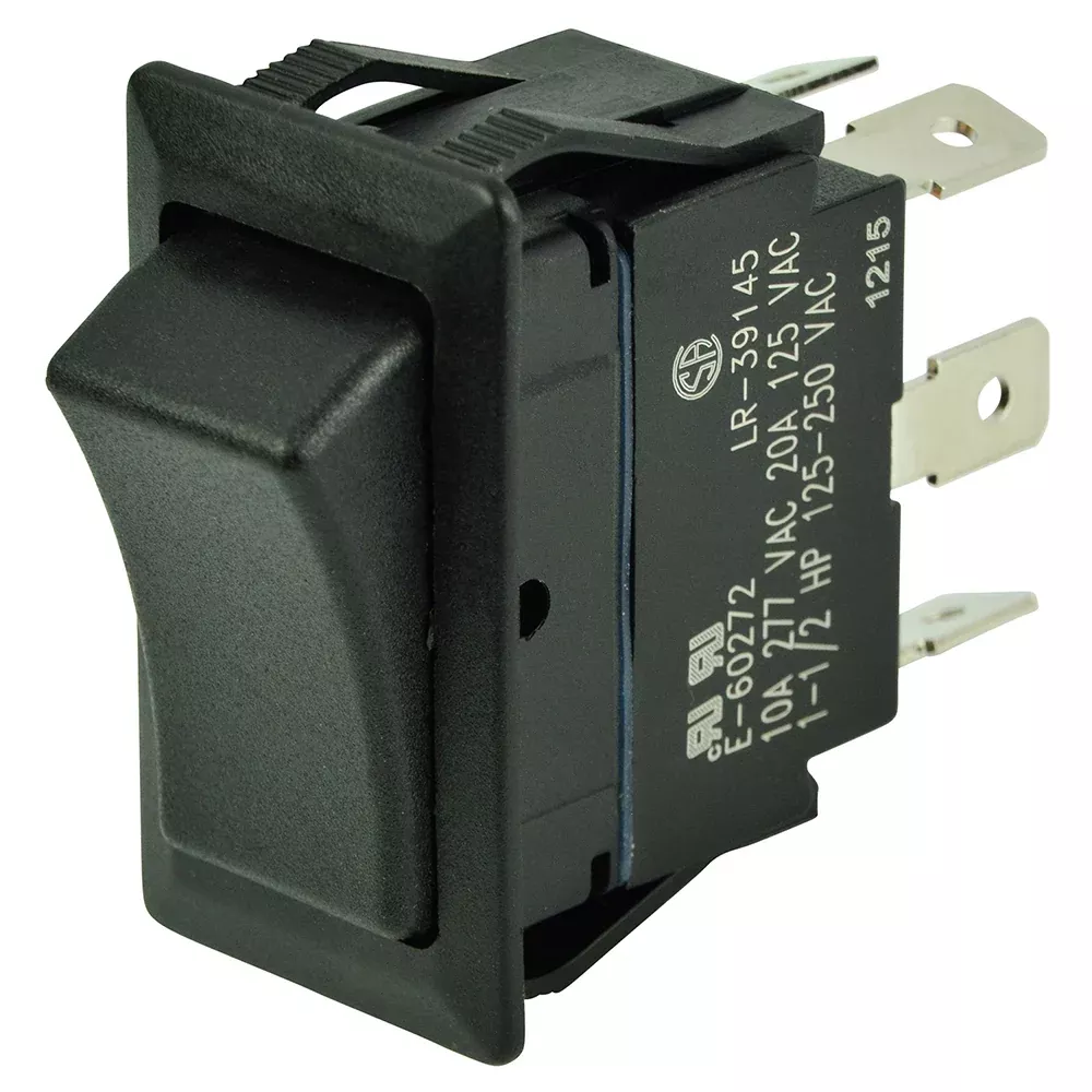 BEP DPDT Rocker Switch - 12V/24V - (ON)/OFF/(ON)