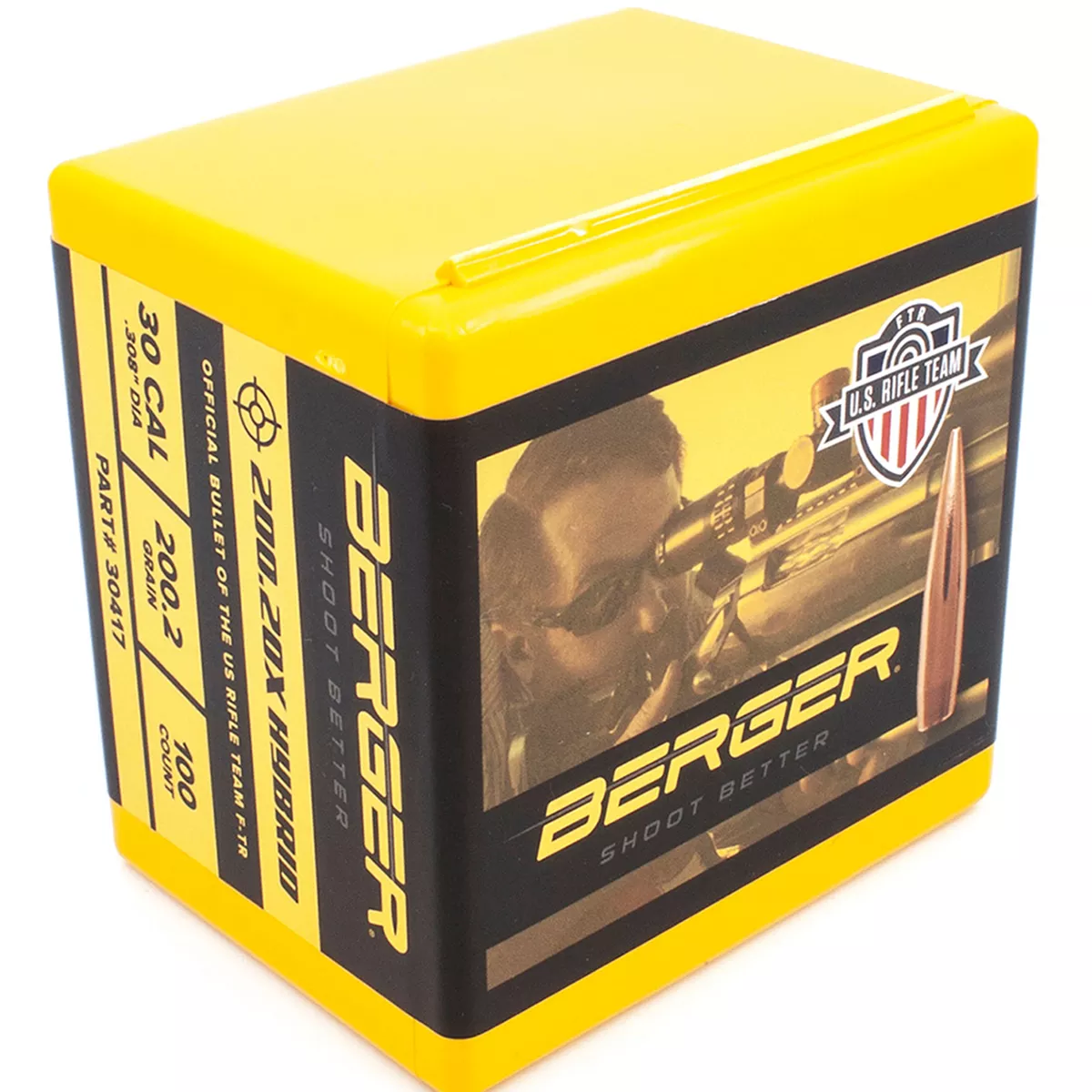 Berger Bullets Hybrid Target 30 Cal Gr 200 j4 Target Jacket 100/Box