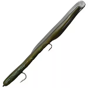 Berkley PowerBait Saltwater Power Eel Pre-riggedGREENY 12"